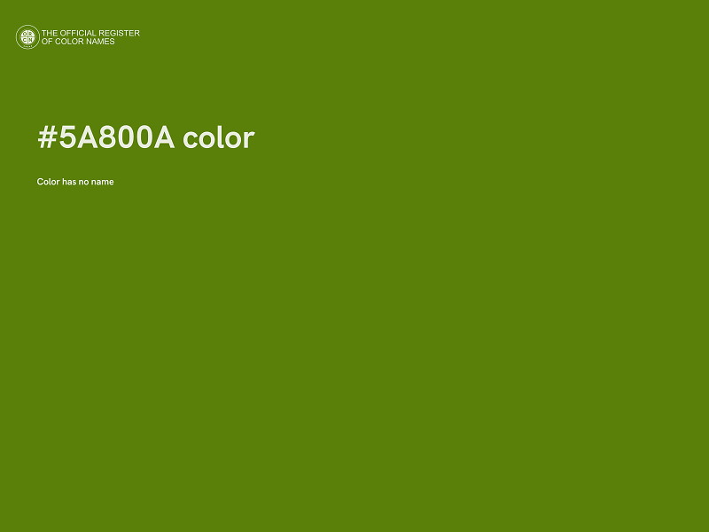 #5A800A color image