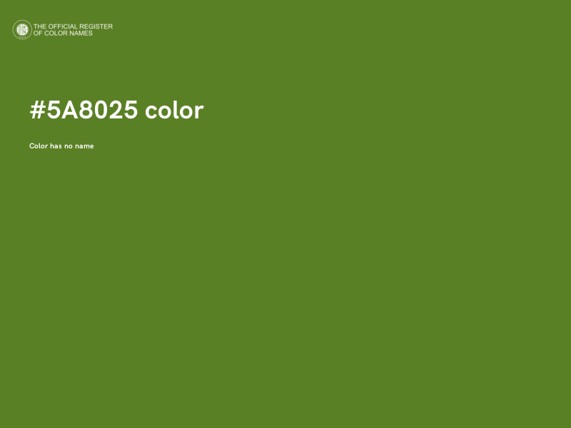 #5A8025 color image