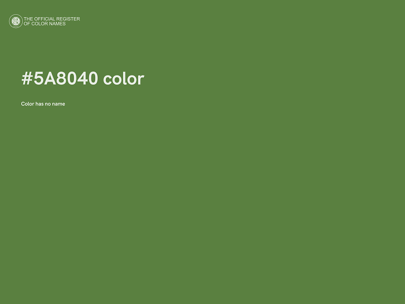 #5A8040 color image