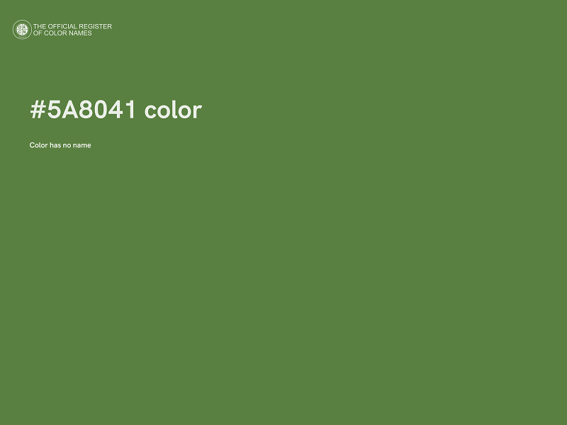 #5A8041 color image