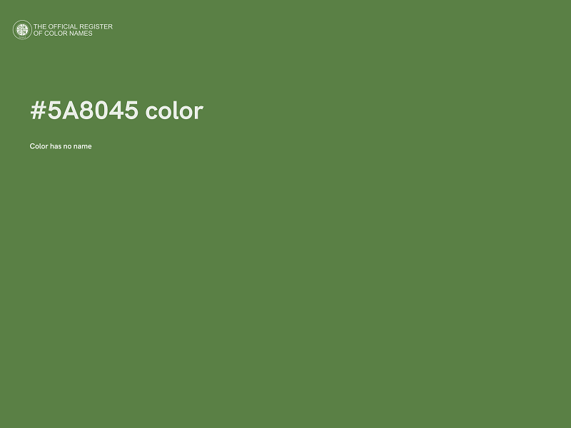 #5A8045 color image