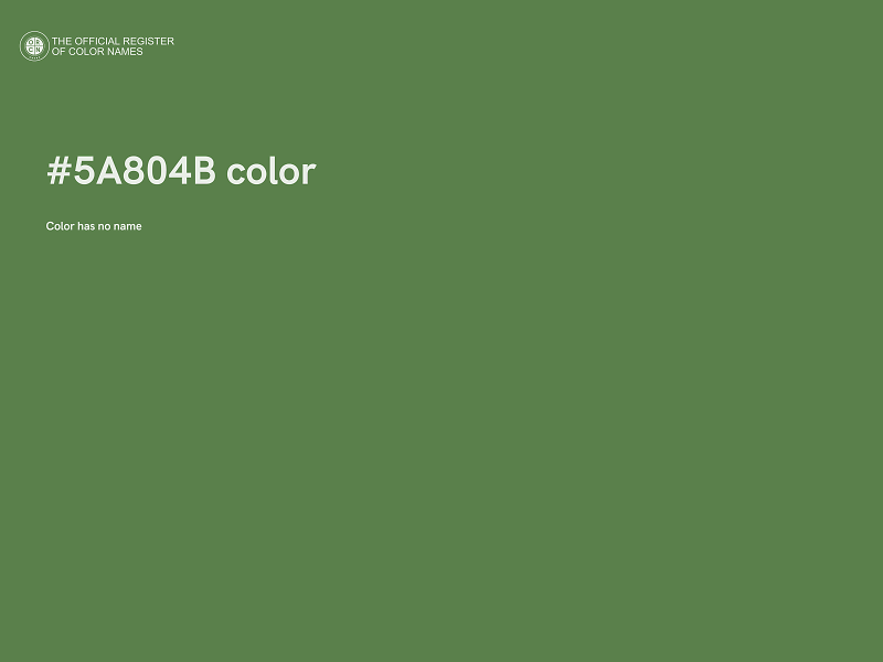 #5A804B color image