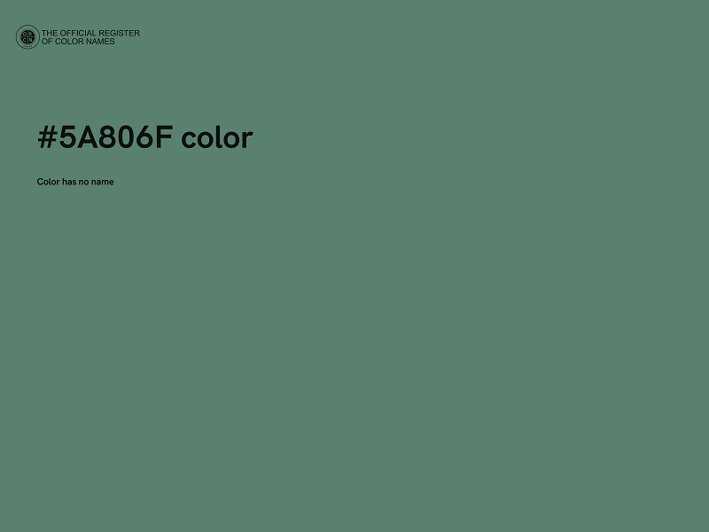 #5A806F color image