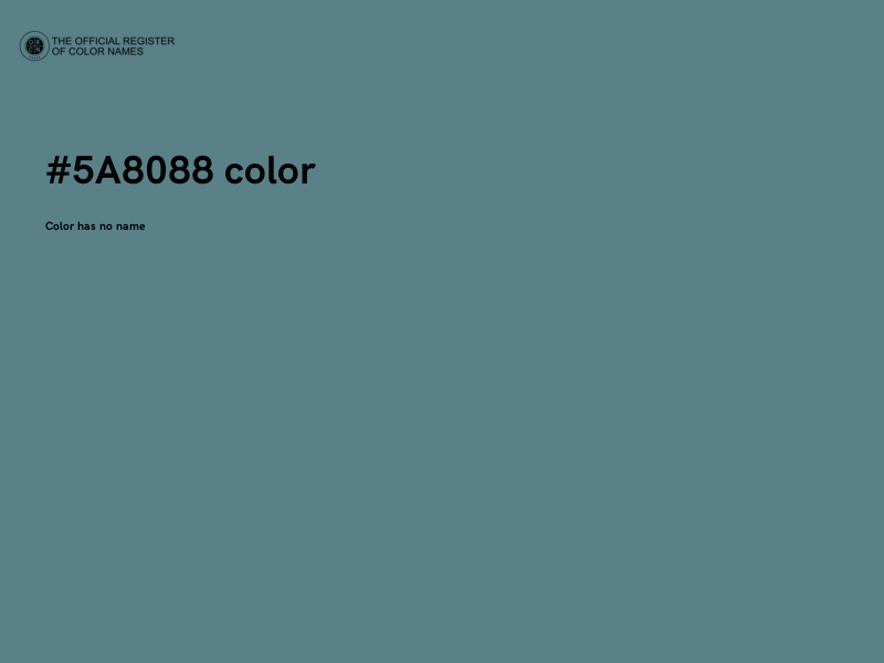 #5A8088 color image