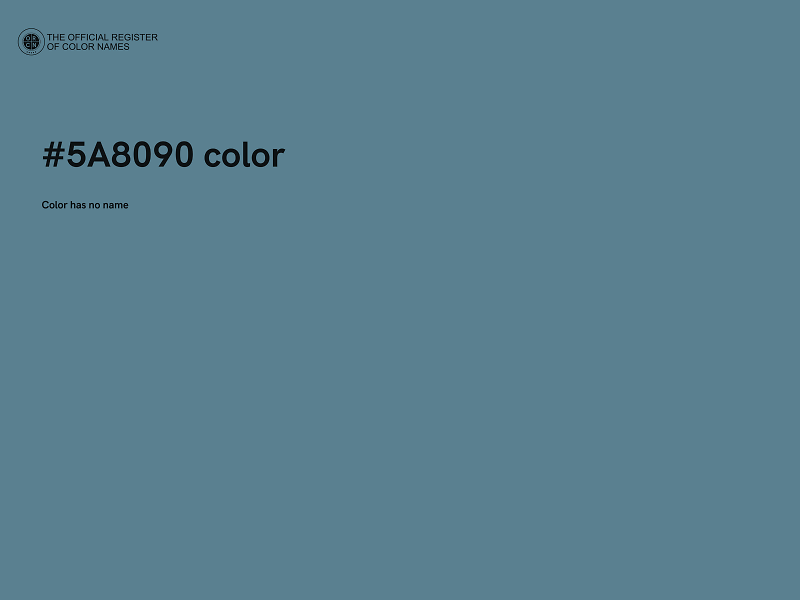 #5A8090 color image