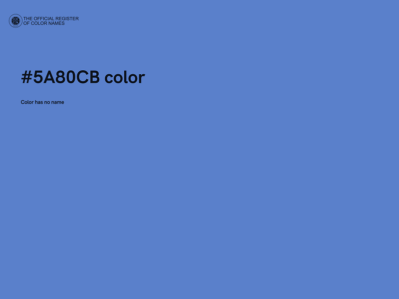 #5A80CB color image