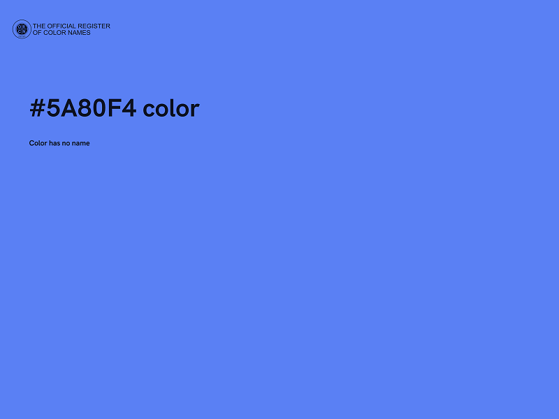 #5A80F4 color image