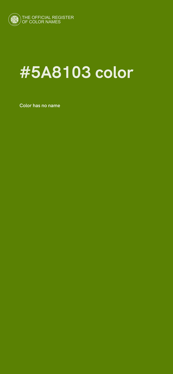 #5A8103 color image