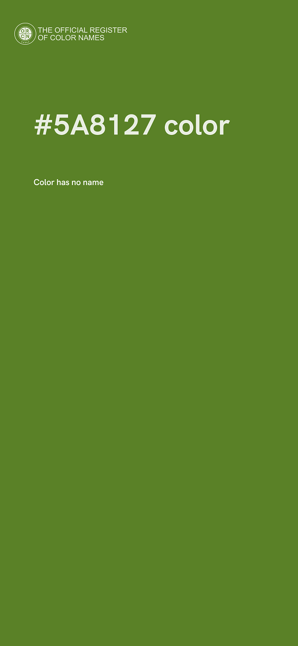 #5A8127 color image