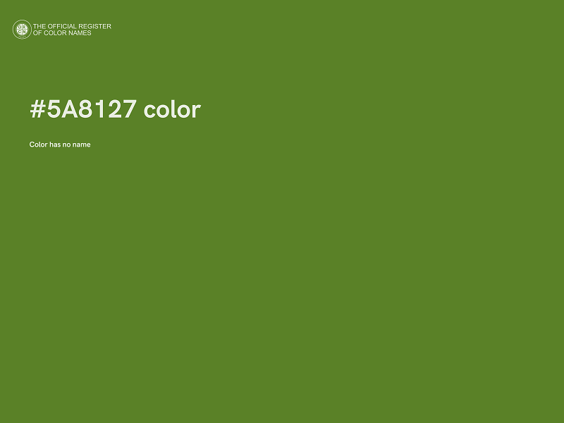 #5A8127 color image