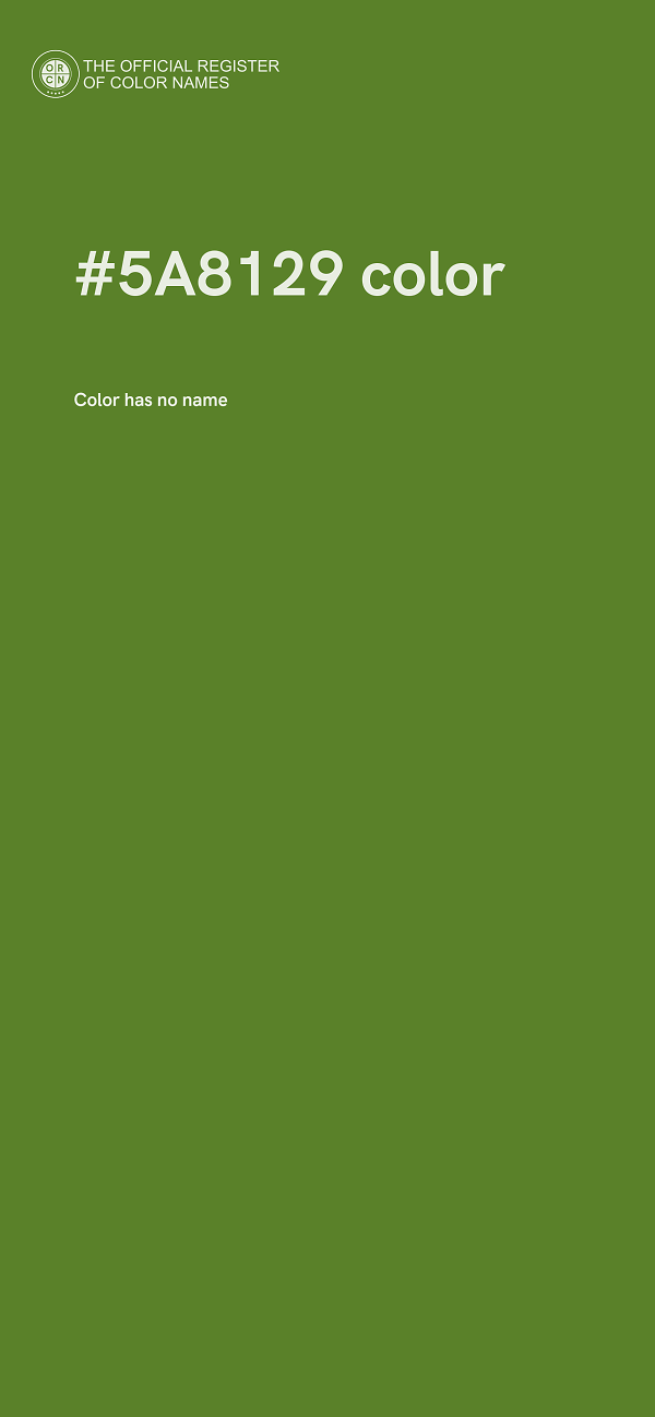 #5A8129 color image
