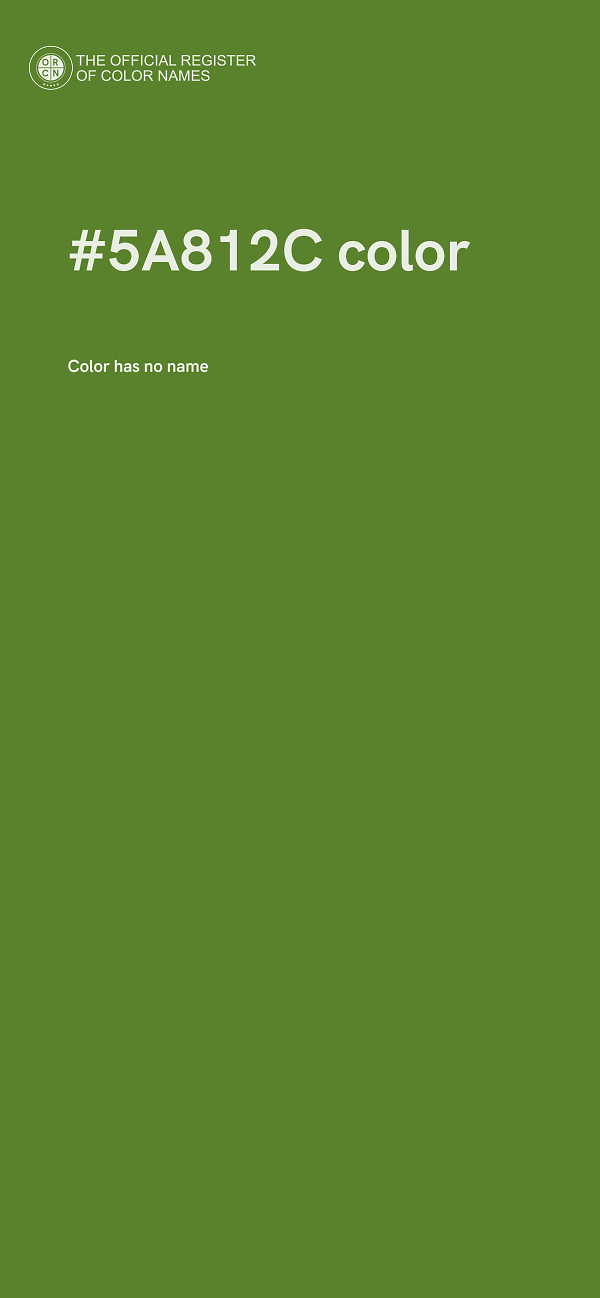 #5A812C color image