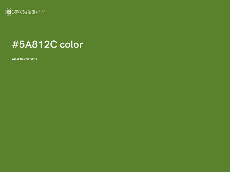 #5A812C color image