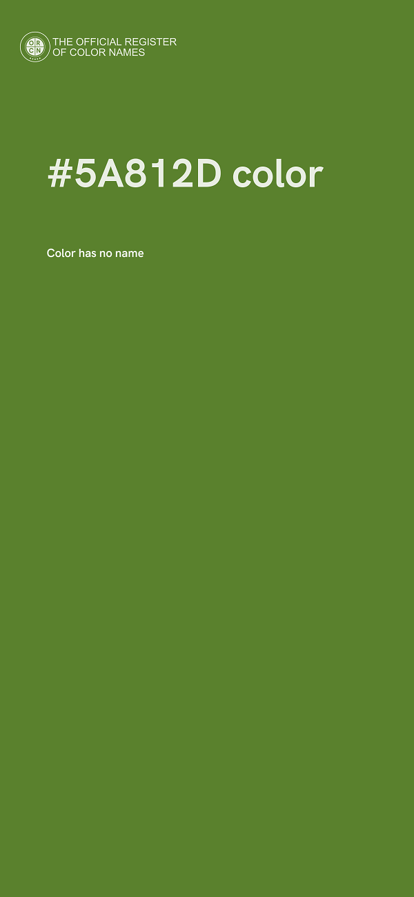 #5A812D color image