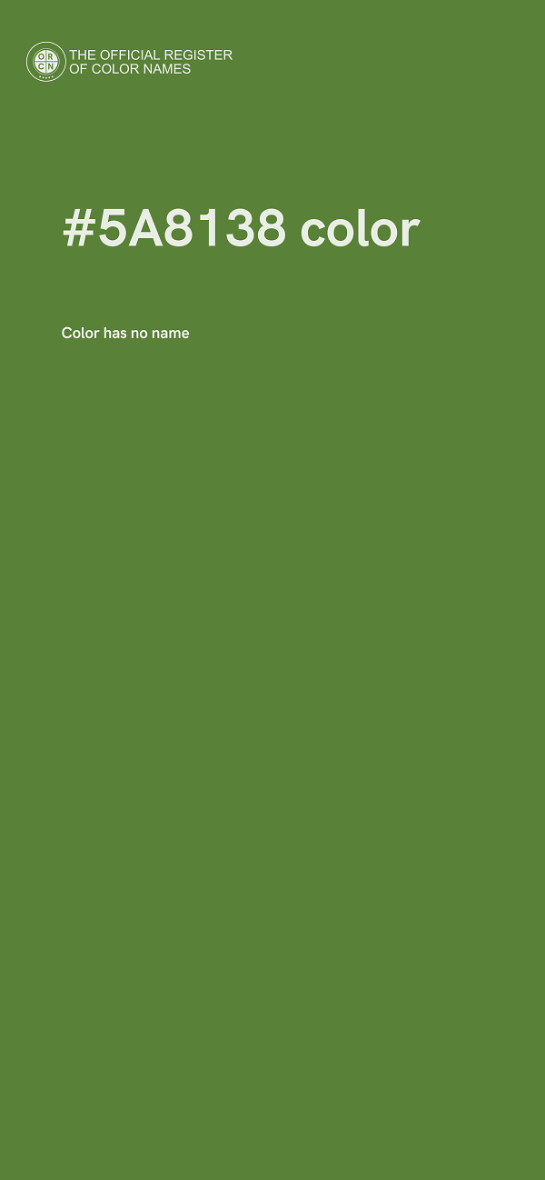 #5A8138 color image