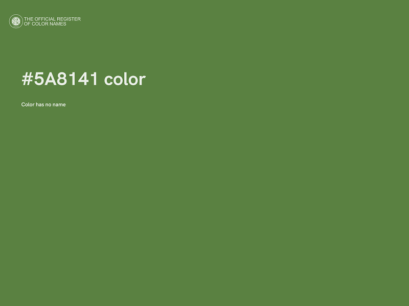 #5A8141 color image