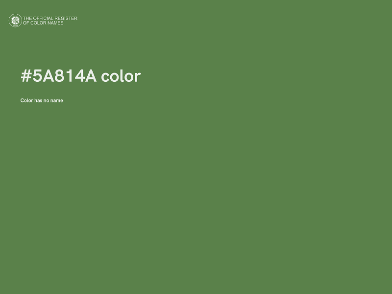 #5A814A color image