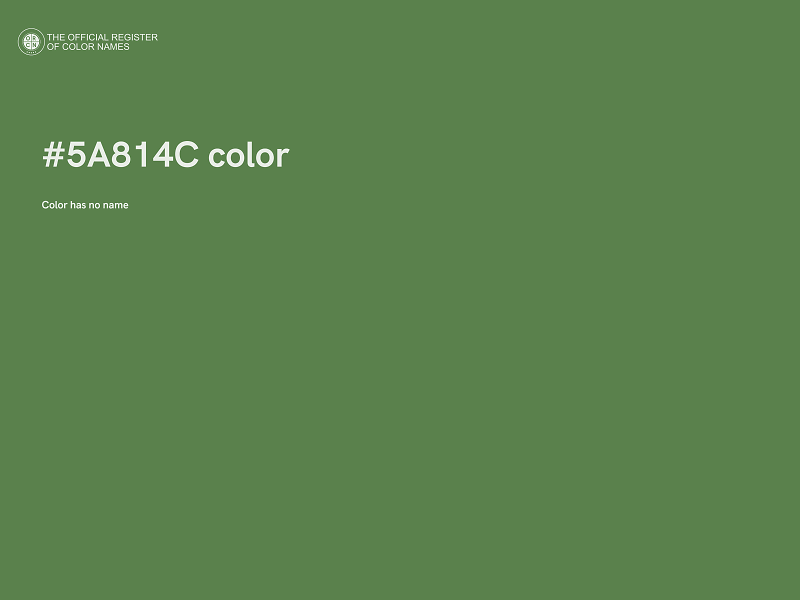 #5A814C color image