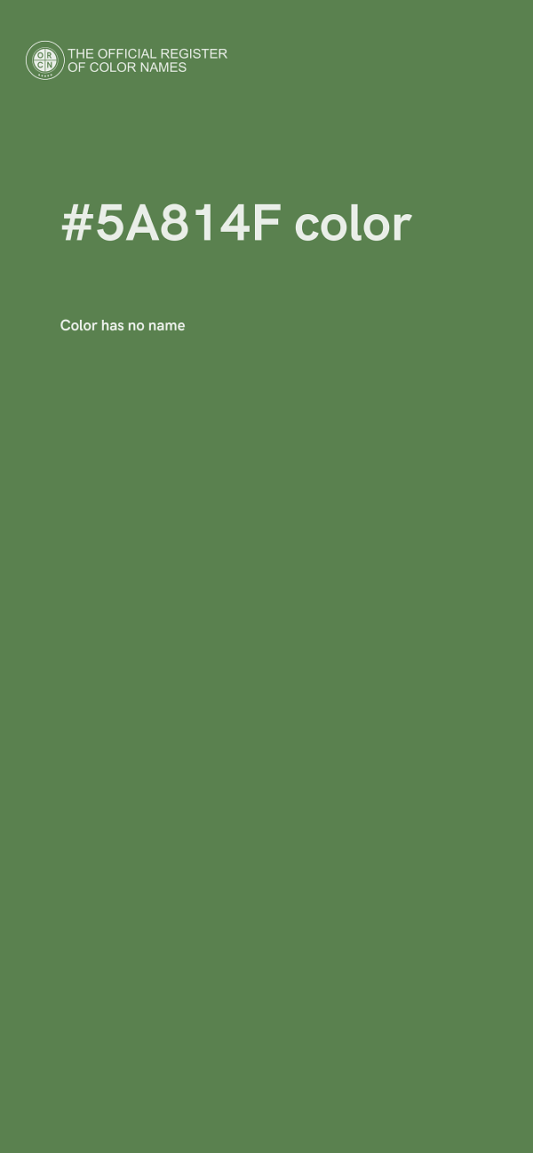 #5A814F color image