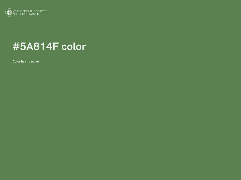#5A814F color image