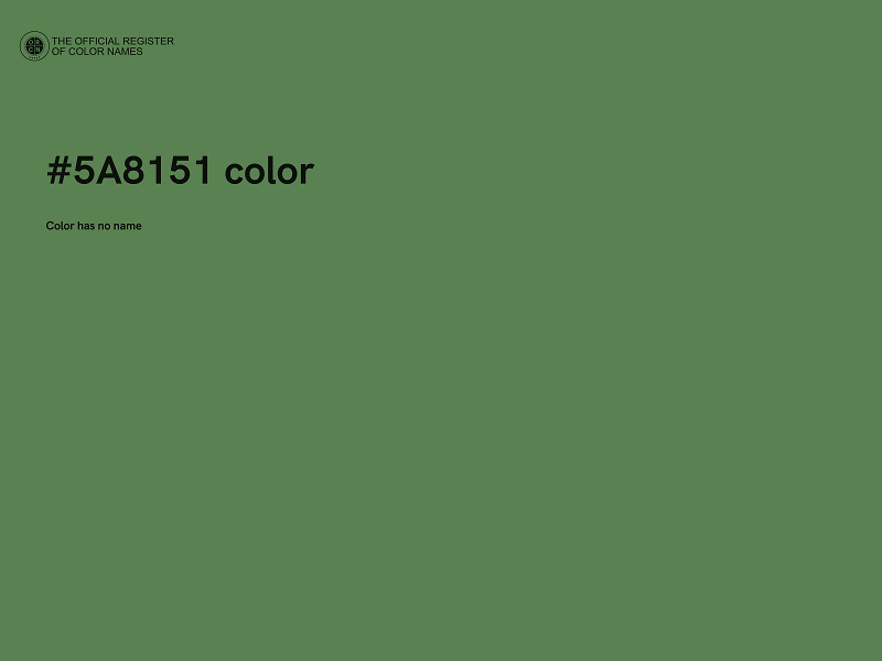 #5A8151 color image