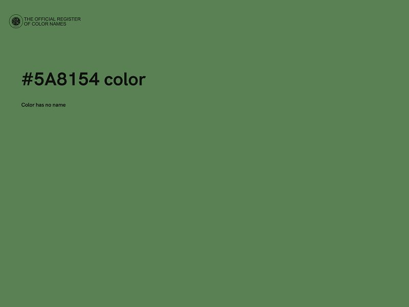 #5A8154 color image