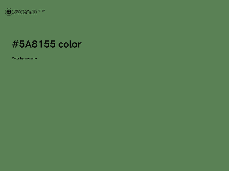 #5A8155 color image