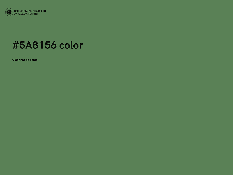 #5A8156 color image