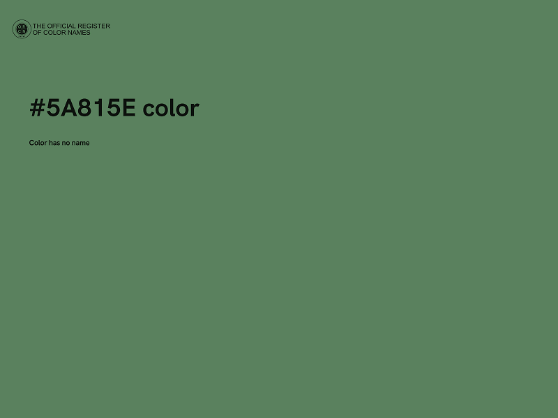 #5A815E color image