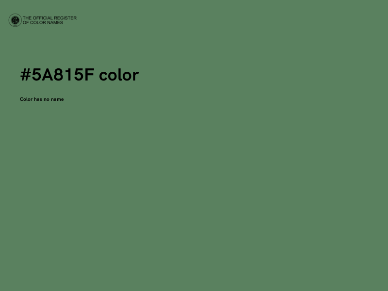 #5A815F color image