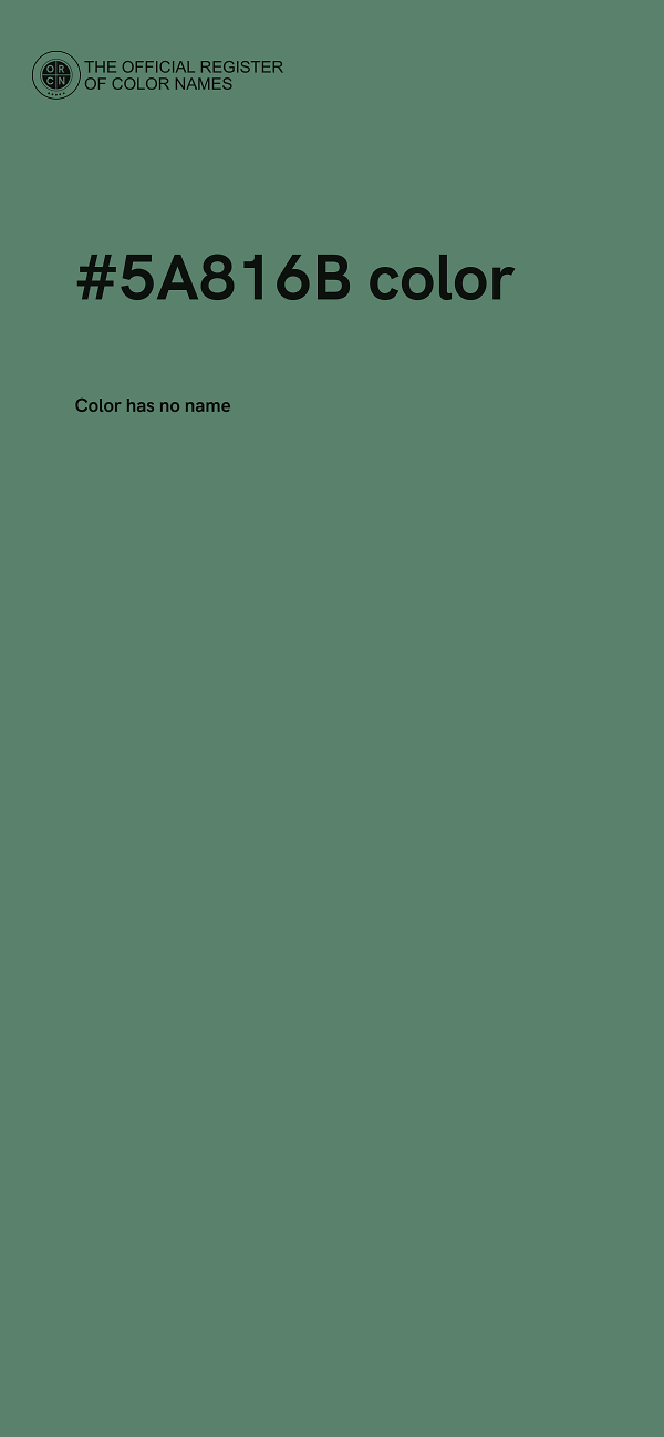 #5A816B color image