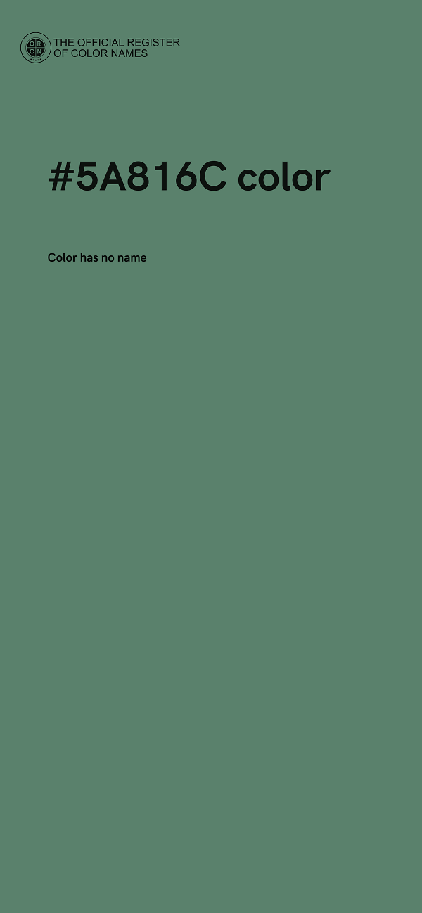 #5A816C color image