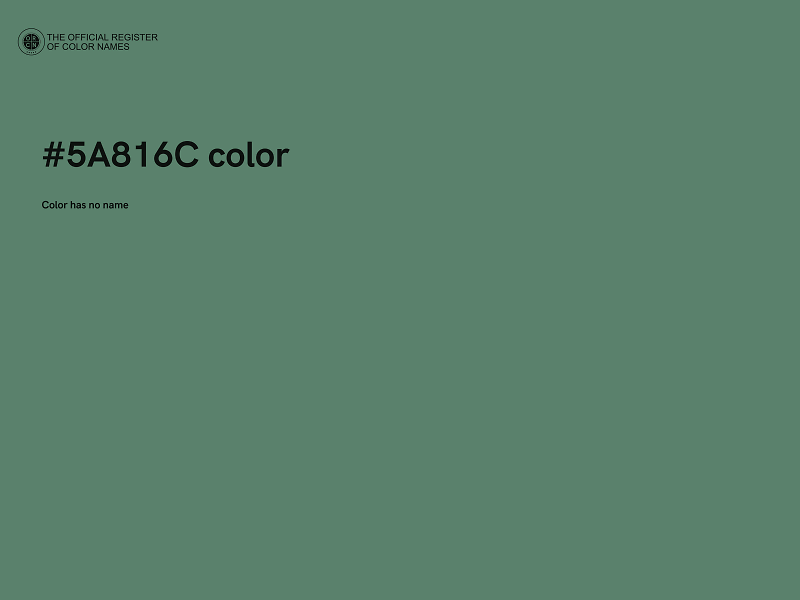 #5A816C color image