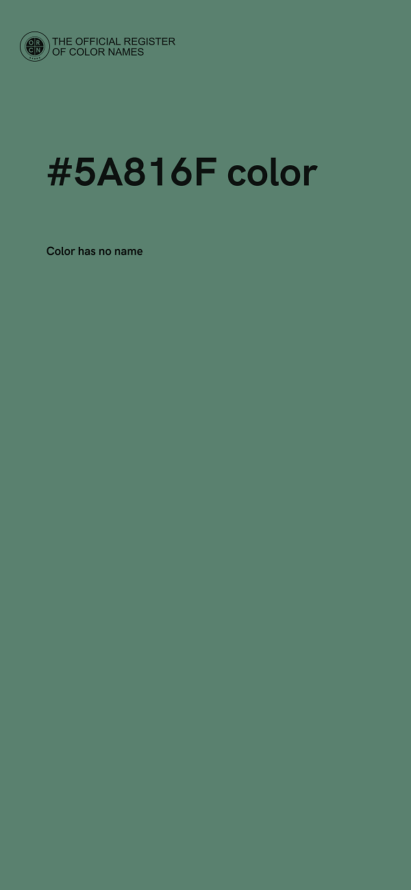 #5A816F color image