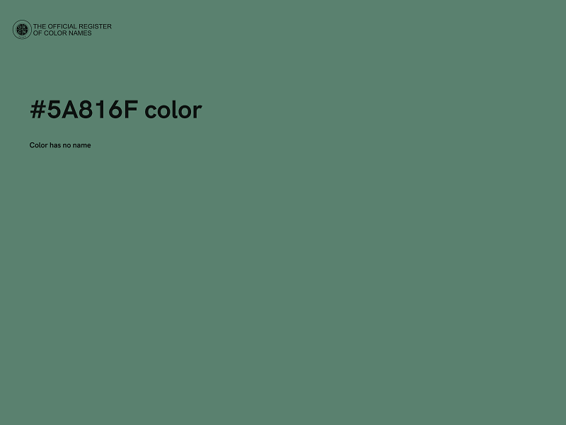 #5A816F color image
