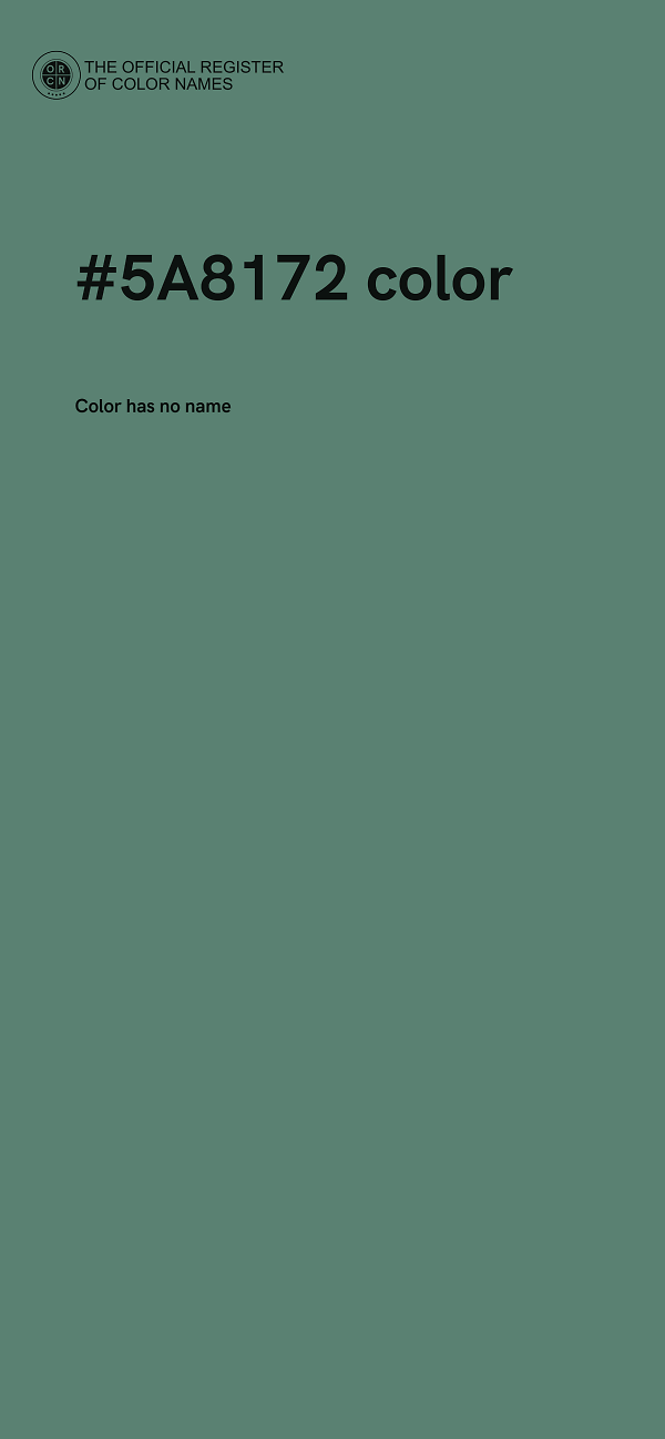 #5A8172 color image