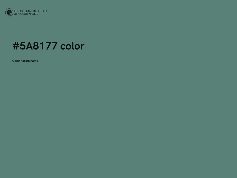 #5A8177 color image