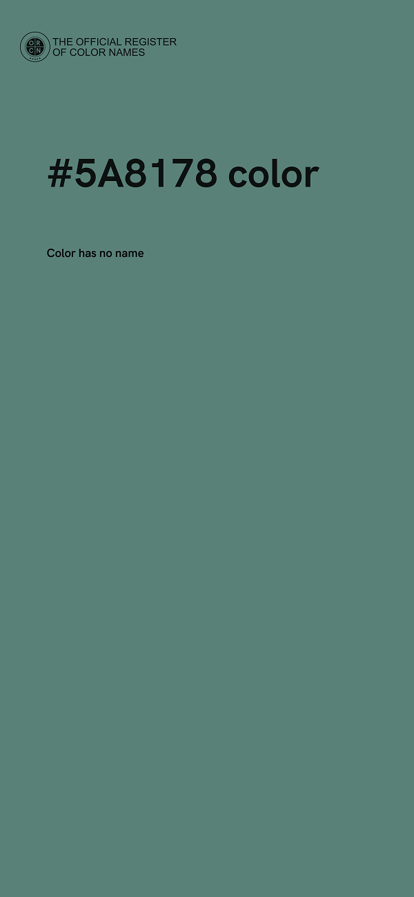 #5A8178 color image