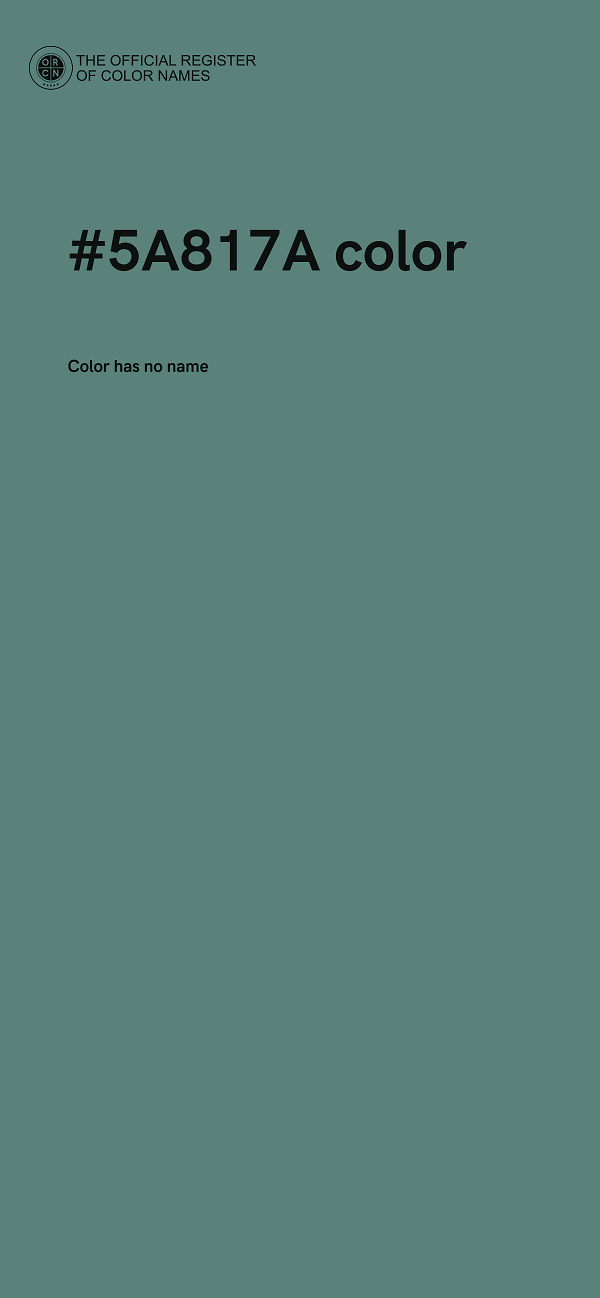 #5A817A color image