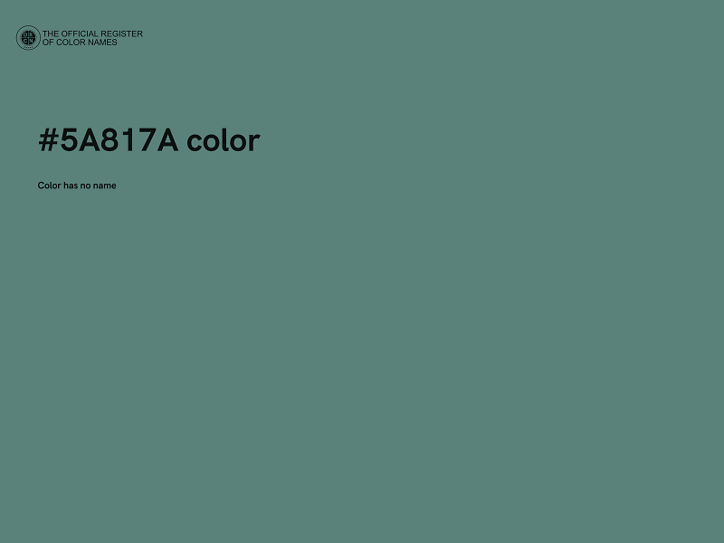 #5A817A color image