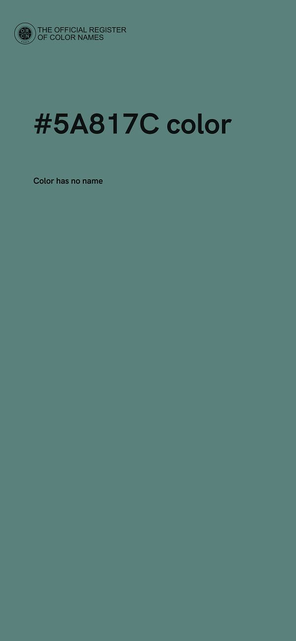 #5A817C color image