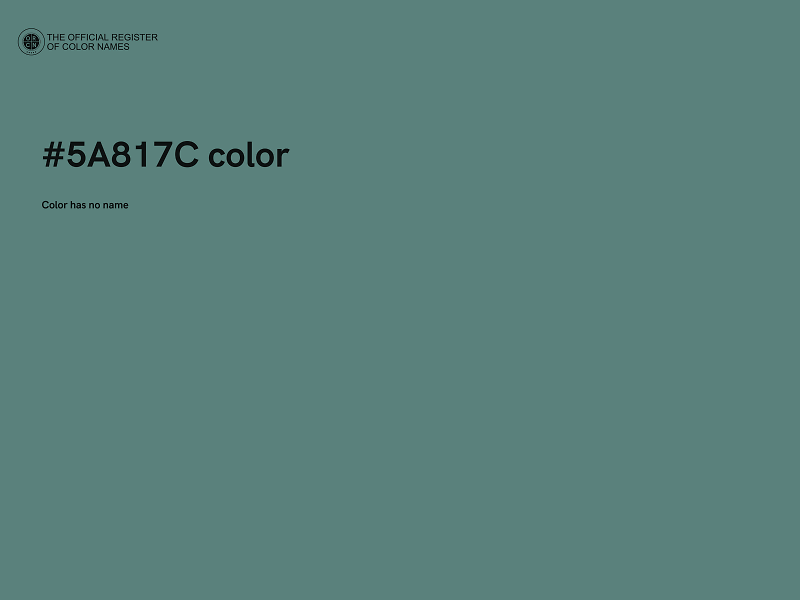 #5A817C color image