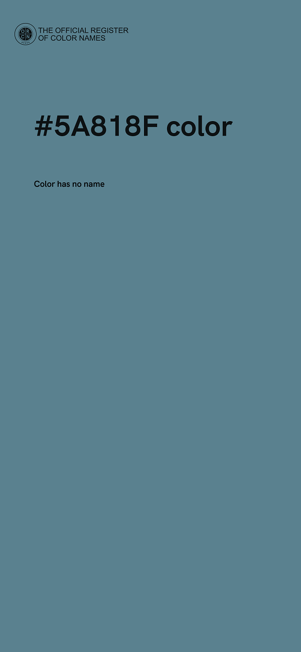 #5A818F color image