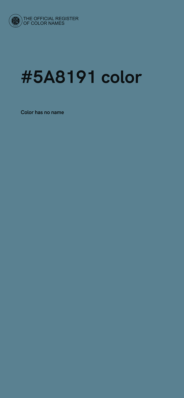 #5A8191 color image