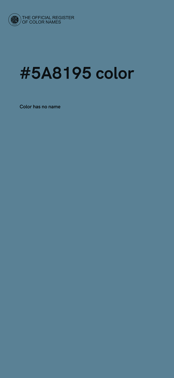 #5A8195 color image