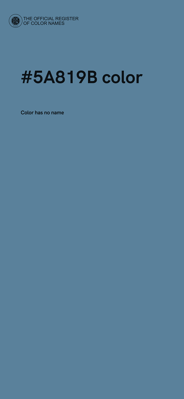 #5A819B color image