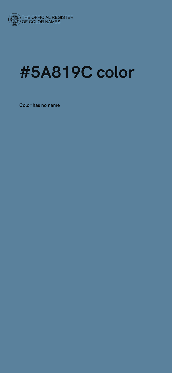 #5A819C color image