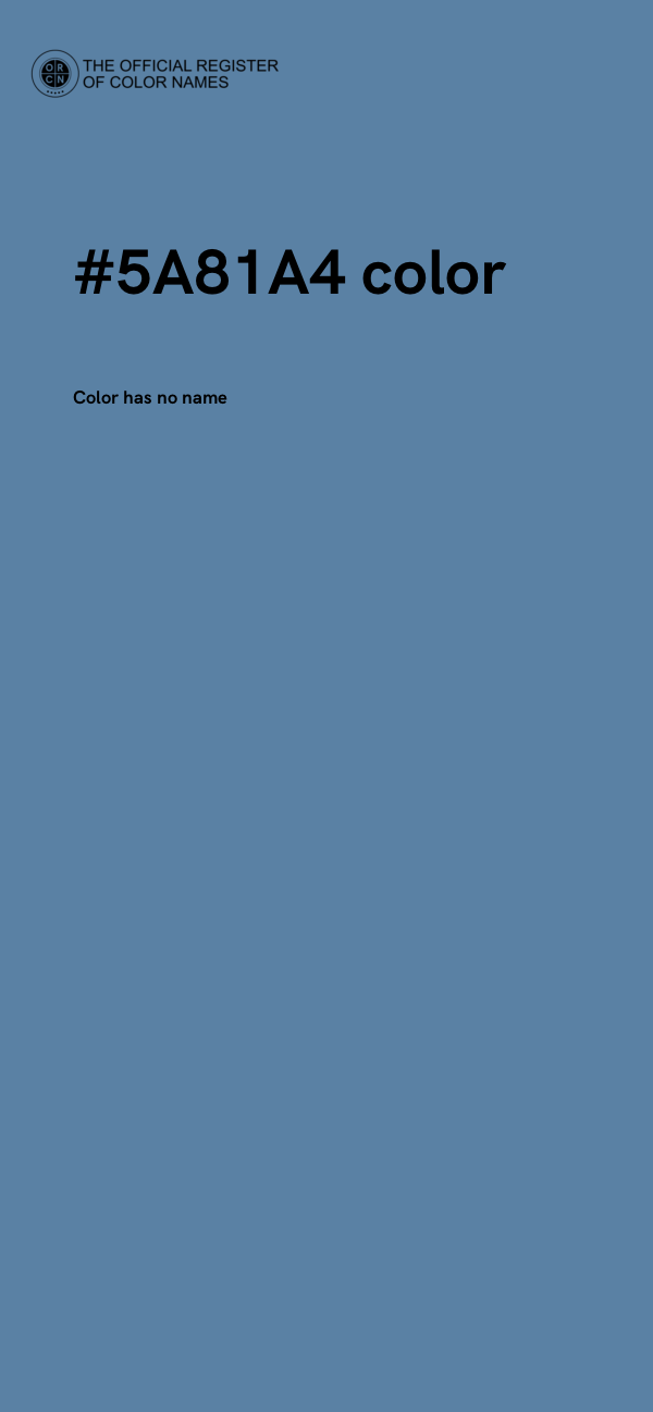 #5A81A4 color image