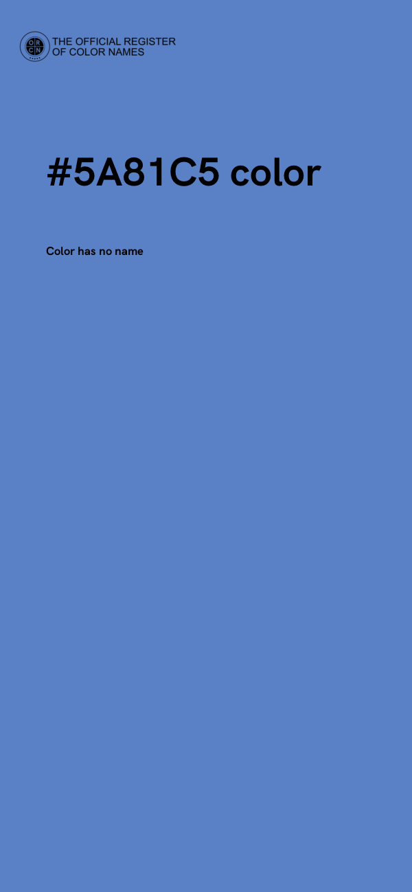 #5A81C5 color image