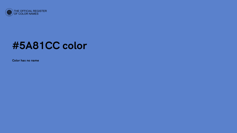 #5A81CC color image